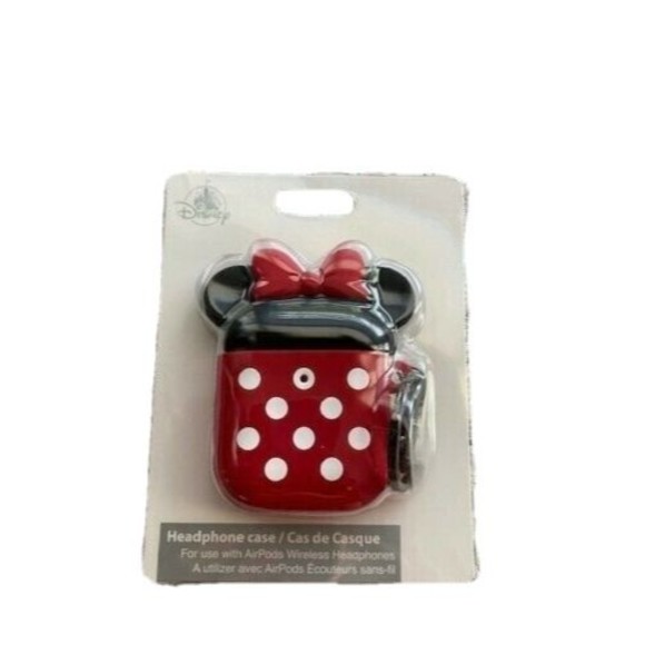 Disney Parks D-Tech Wireless Headphone Airpods Case Minnie Mouse New - Picture 2 of 2